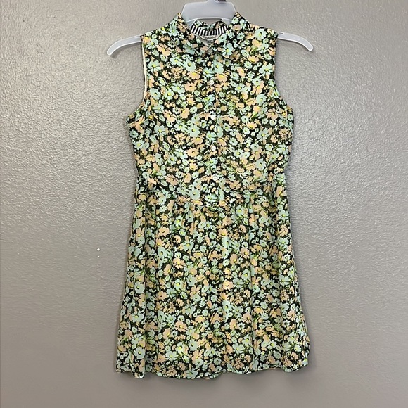 Volcom womans Floral Printed Dress Sleeveless Collared size M/12 - Picture 2 of 12